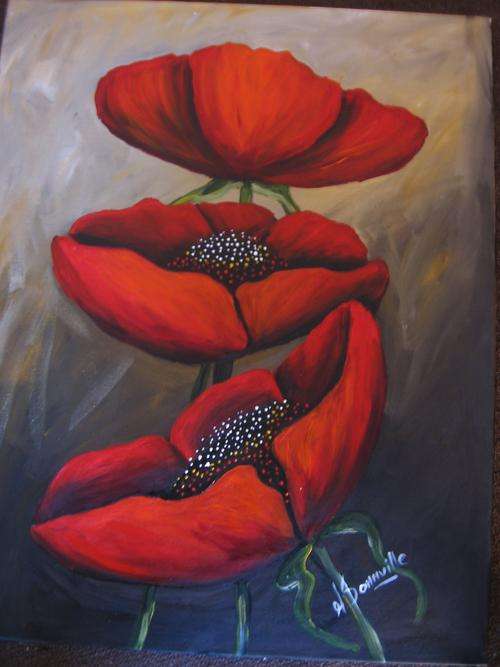 A Red Affair,        500x400mm     by South African Artist dSomm'ville