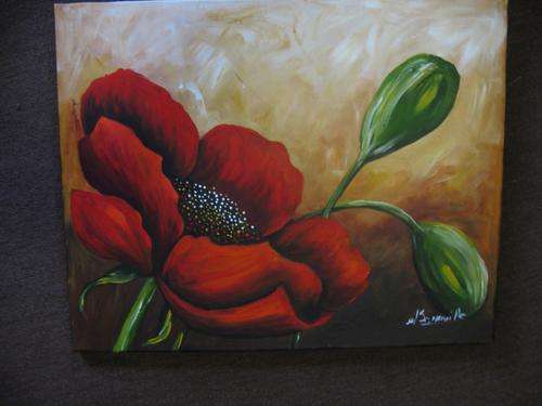 Solitaire         400x500mm     by South African Artist dSomm'ville