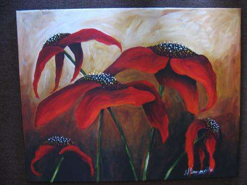 A Done Day        400x500mm     by South African Artist dSomm'ville