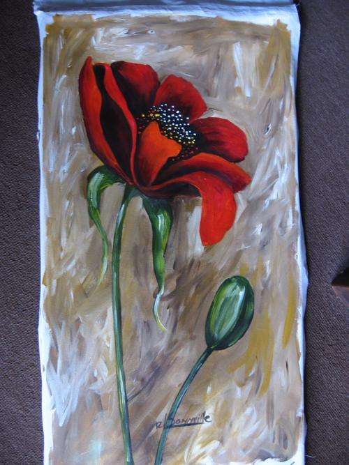 Solitaire      630x360mm             by South African Artist dSomm'ville