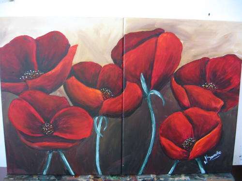 Wild Poppies [ 400 x 300  mm   x2 ]   by  -  dSomm'ville
