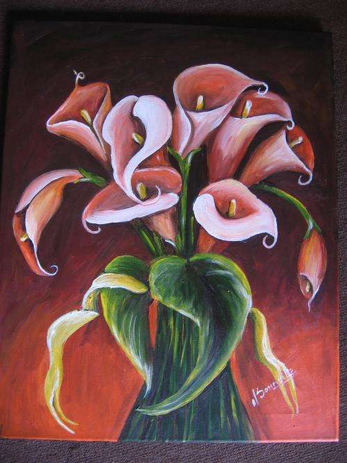 Arums      [500x400mm ]   by  -   International Selling Artist   -    dSomm'ville