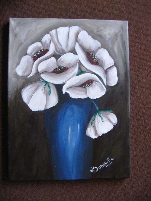 Ice Poppies   -02     [400x300mm ]   by  -   International Selling Artist   -    dSomm'ville