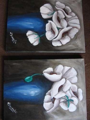 Ice Poppies    [400x300mm X2 ]   by  -   International Artist   -    dSomm'ville