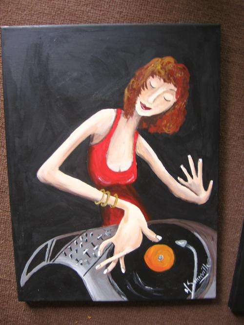 DJ Lane  [400x300mm ]   by  -   South African  Artist   -    dSomm'ville