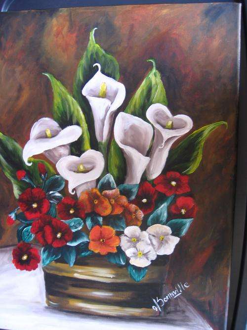 Potted Spendour       500x400mm    by South African Artist dSomm'ville