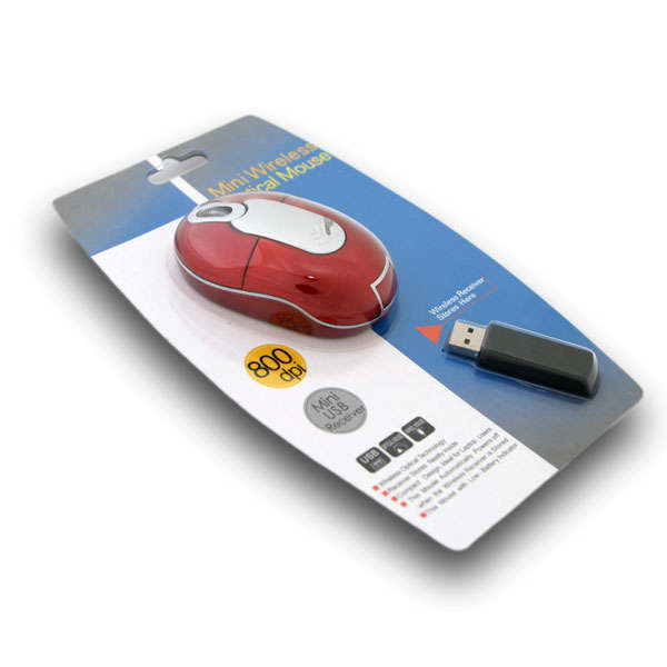 MINI USB WIRELESS OPTICAL MOUSE FOR LAPTOP