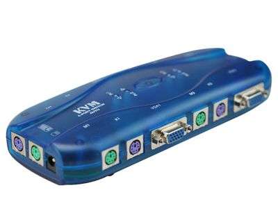 4-Port USB KVM Switch - Control Up Uo Four Computers With One Keyboard, Monitor and Mouse