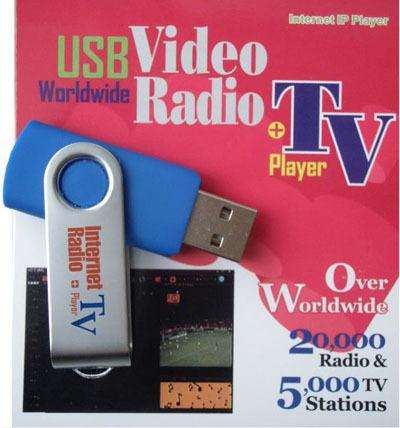 USB Worldwide Internet Radio & TV Card Station Player