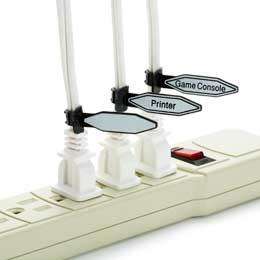 New Kableflags DIY Blank Park of 10 - Identify plugs and cables with ease