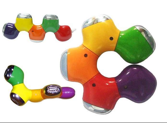 New High Speed Multicolor 4 Port Hub