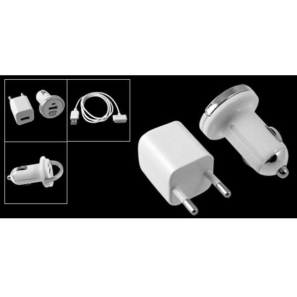 3 in 1 Car / Wall Charger for iPhone 3G / 3GS