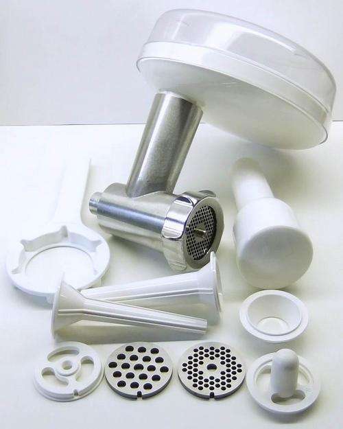 Kenwood A950 mincer No. 8 size with sausage maker & kebbe maker adaptor attachment for kenwood chef
