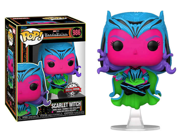 Funko Pop Wandavision Scarlett Witch Blacklight  (Minor Box Wear)