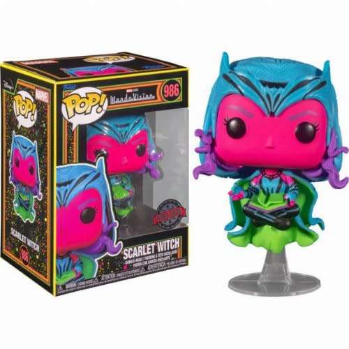 Funko Pop Marvel Scarlet Witch Blacklight ( Minor Shelf Wear )