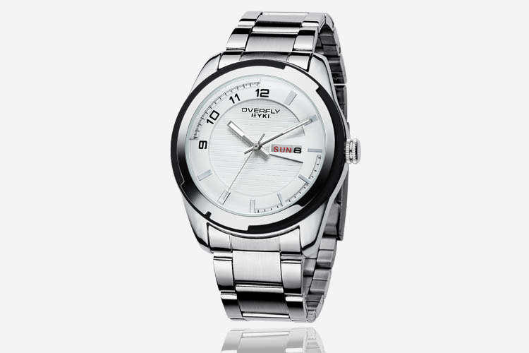 ***SUPER VALUE*** 2012 OVERFLY mens CALENDER watch in WHITE***