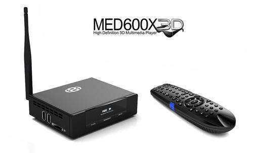 Mede8er MED600X3D HD 3D Multimedia Player with Wi-Fi - No HDD