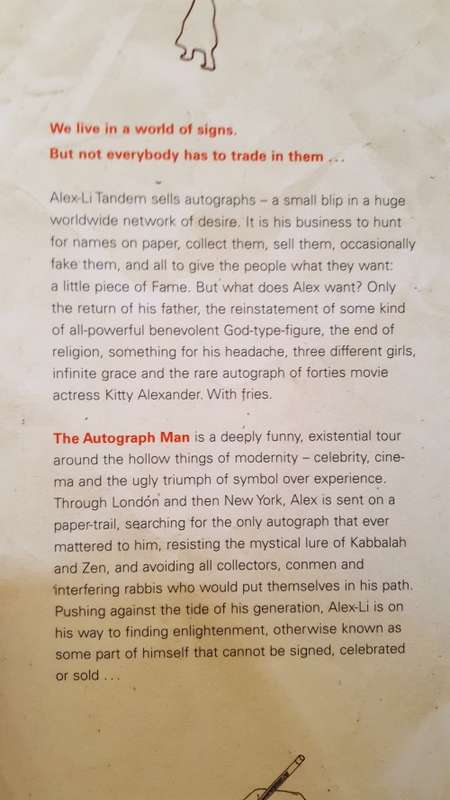 The Autograph Man by Zadie Smith - Large Softcover