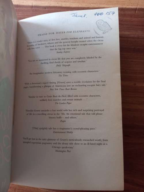 Water for Elephants by Sara Gruen