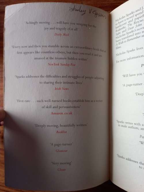 Message in a Bottle by Nicholas Sparks