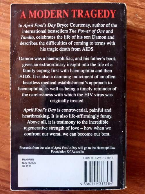 April Fool`s Day by Bryce Courtenay