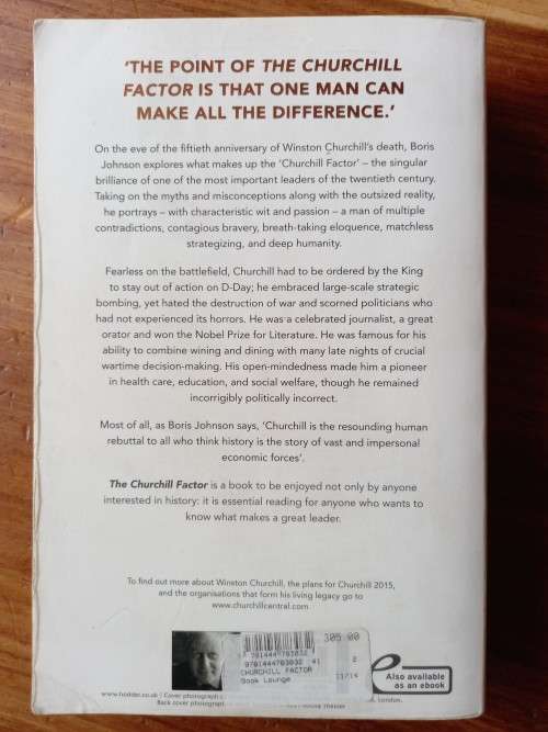 The Churchill Factor: How One Man Made History by Boris Johnson - Large Softcover