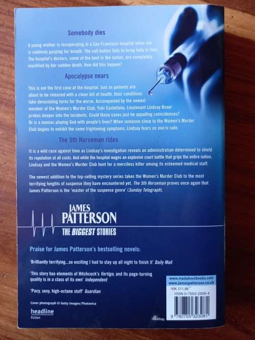 The 5th Horseman (Women`s Murder Club #5) by James Patterson - Large Softcover