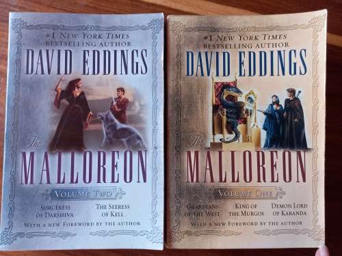Complete Malloreon Series (Malloreon #1-5) by David Eddings in Two Volumes - Large Softcovers