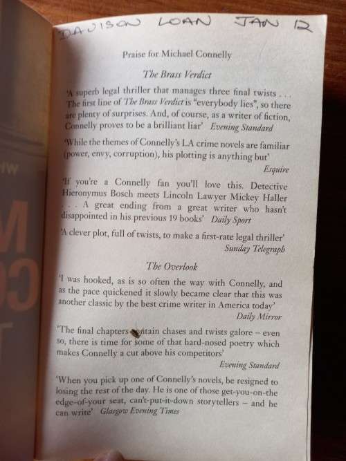 The Brass Verdict (Mickey Haller #2) by Michael Connelly