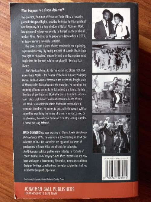 Thabo Mbeki: The Dream Deferred Mark Gevisser - Large Softcover