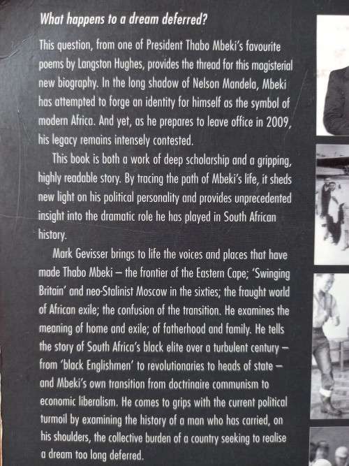 Thabo Mbeki: The Dream Deferred Mark Gevisser - Large Softcover