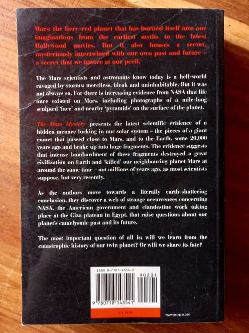 The Mars Mystery: A Tale of the End of Two Worlds by Graham Hancock - Large Softcover