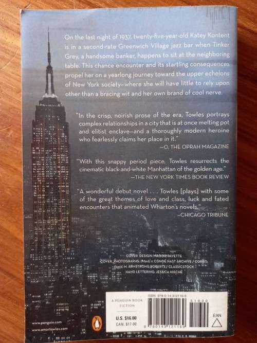 Rules of Civility by Amor Towles
