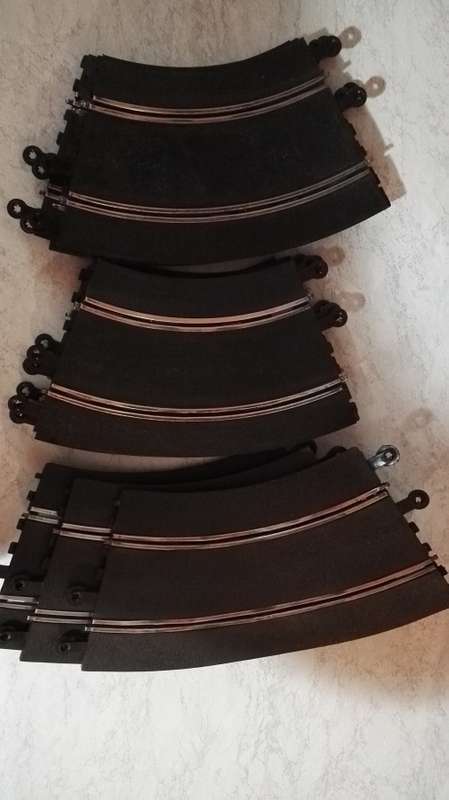 Triang Scalextric Classic Tracks - 8x standard Curves + 3x banked Cuves