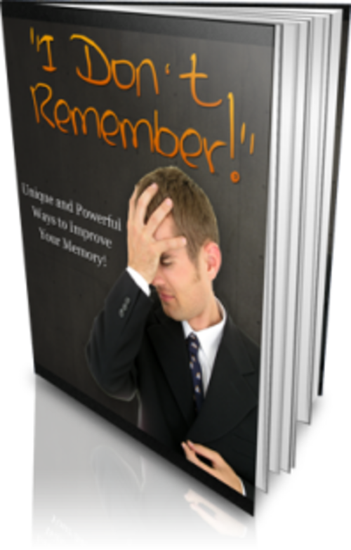 I Don't Remember  - Ebook