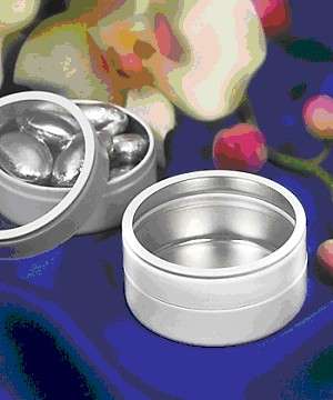 Wedding Favours and Gift Ideas - Round White Mint Tins