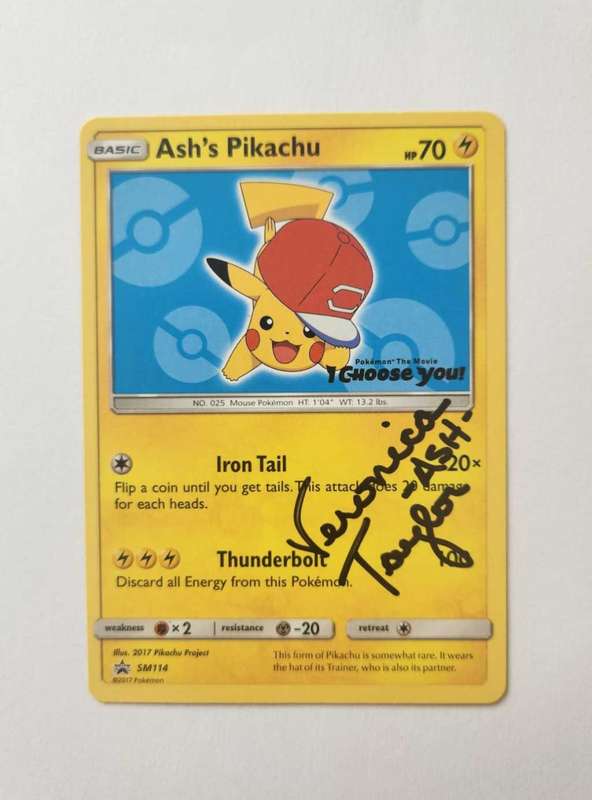 Veronica Taylor Signed Pikachu