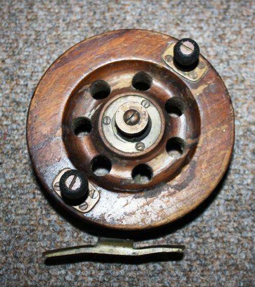 Brass and Wooden Fishing Reel