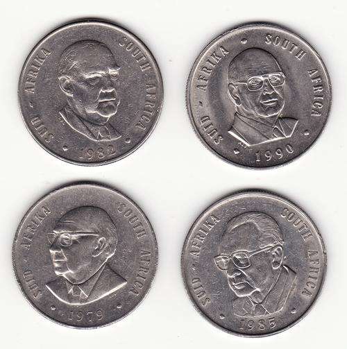 Nice 4 presidents R1 coins. One bid for all 4