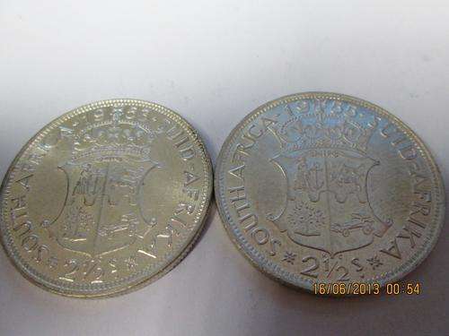 Beautifull 1953 and 1955 2 1/2 Shillings.