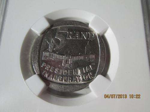 Nice AU58 1994 Inauguration R5 coins