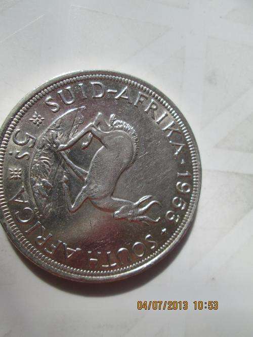 Silver 1953 5 Shilling 6 available