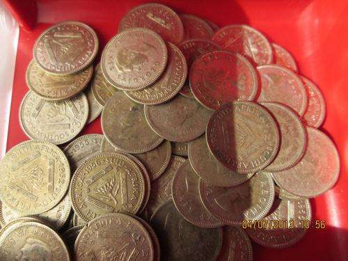 Huge lot of 59 tickeys.Bid per coin to take the lot