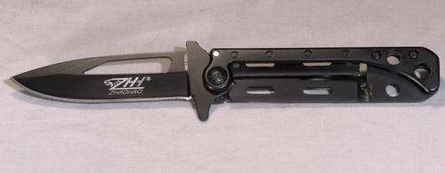 ZH1 Black Oxide 440 Stainles Steel Pocket Knife - Suber Knife
