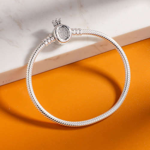 Authnetic Sterling Silver Snake Chain Bracelet