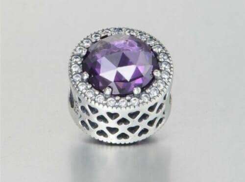 RADIANT HEARTS CHARM PURPLE