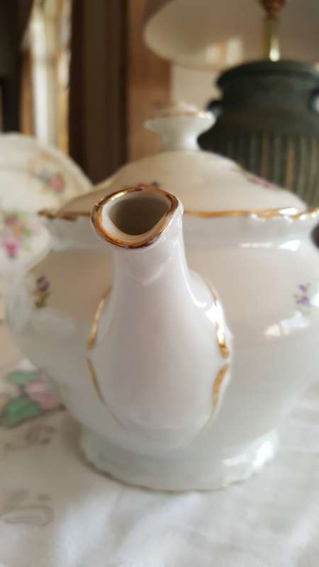 Bone china part Tea set Czech Tea pot