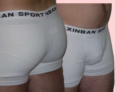 Mens Underwear -  Boxer Brief  (XINBAN SPORT) White