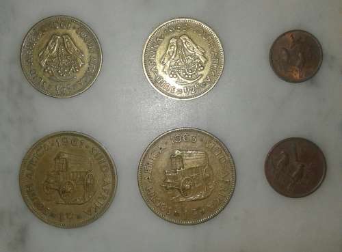 13 S.A. coins (1940-1977)