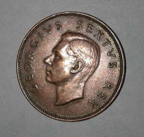 1952 half penny South Africa